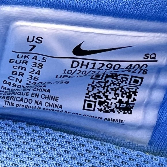 Nike Air Force 1 Fontanka University Blue DH1290-400 Women's Size 7 - Picture 11 of 11